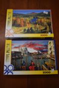 2x Trefl 1000pc Jigsaw Puzzles