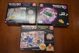 3x Wasgij? 1000pc Jigsaw Puzzles (as pictured)