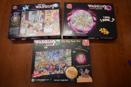3x Wasgij? 1000pc Jigsaw Puzzles (as pictured)
