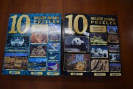 2x 10 Jigsaw Puzzles Sets
