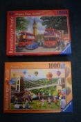 2x Ravensburger Happy Days 1000pc Jigsaw Puzzles (as pictured)