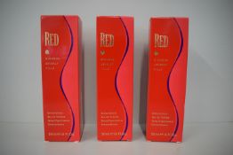 3x Giorgio Red 50ml EDT