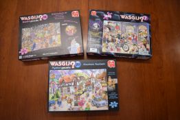 3x Wasgij? 1000pc Jigsaw Puzzles (as pictured)
