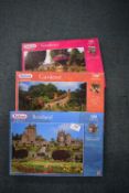 3x Falcon 500pc Jigsaw Puzzles (as pictured)