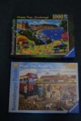 2x Ravensburger Happy Days 1000pc Jigsaw Puzzles (as pictured)