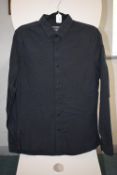 Topman Black Ultra Muscle Fit Long Sleeve Shirt Size: 38”-40” chest