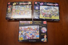 3x Wasgij? 1000pc Jigsaw Puzzles (as pictured)