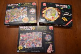 3x Wasgij? 1000pc Jigsaw Puzzles (as pictured)