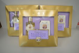 3x Yardley English Lavendar Giftsets - 125ml EDT, and 100g Luxury Soap