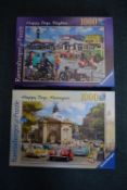 2x Ravensburger Happy Days 1000pc Jigsaw Puzzles (as pictured)