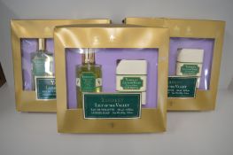 3x Yardley Lily of the Valley Giftsets - 125ml EDT, and 100g Luxury Soap (boxes damaged)