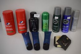 11x Assorted Men’s Grooming Toiletries Including Shaving Cream, Deodorants, etc.