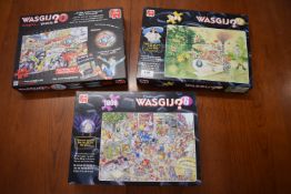 3x Wasgij? 1000pc Jigsaw Puzzles (as pictured)