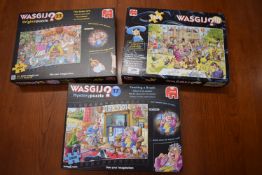 3x Wasgij? 1000pc Jigsaw Puzzles (as pictured)