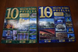 2x 10 Jigsaw Puzzles Sets