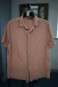 Asos Salmon Pink Short Sleeve Shirt Size: S