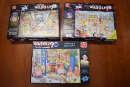 3x Wasgij? 1000pc Jigsaw Puzzles (as pictured)