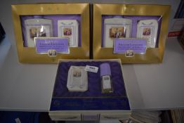 3x Yardley English Lavendar Gift Sets - 2x 200g Talc & 150g Soap, and 1x 100g Soap & 15ml Cologne