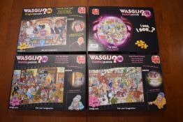 4x Wasgij? 1000pc Jigsaw Puzzles (as pictured)