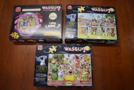 3x Wasgij? 1000pc Jigsaw Puzzles (as pictured)