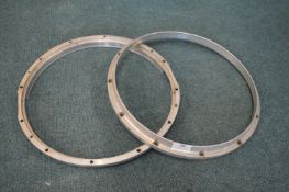 Pair of 14” Heavy Aluminium Drum Rings
