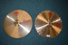 Pair of Paiste 2002 Sound Edge High-Hat 13” Cymbals