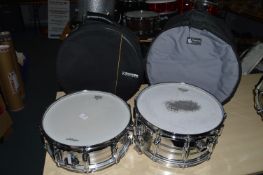 2x Tama Imperial Star Drum Including 14” Snare and 14” Tom, both with Soft Cases
