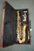 Unmarked Saxophone with Hard Body Case