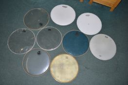 9x Assorted 14” and Other Drumheads