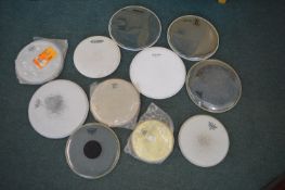 11x Assorted Small (12” and under) Drumheads