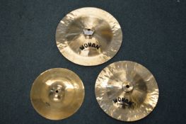 3x Assorted Wuhan Cymbals 14”, 12”, and 10”