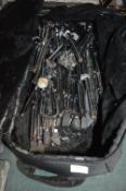Holdall Containing Assorted Drum Stands etc.