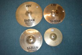 4x Assorted Sabian Cymbals