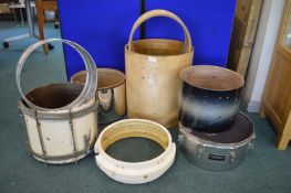8x Assorted Drum Bodies and Parts