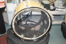 Unbranded 23” Bass Drum with Peavey Drumhead, and Soft Body Case