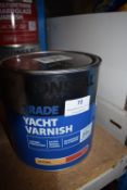 1x 2.5L of Ronseal Trade Yacht Varnish Clear Gloss