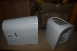 *2x Porcelain Basin Stands