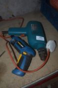 Black & Decker 240v Drill, and a Work Zone Electric Screwdriver