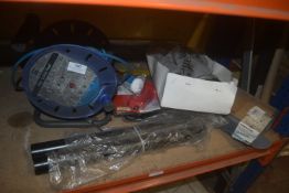 *25m Cable Reel, Soldering Iron, Assorted Nails, etc.