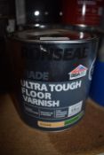 1x 2.5L of Ronseal Trade Ultra Tough Floor Varnish Clear Matt