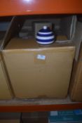 *Box of Blue & White Striped Sugar Bowls