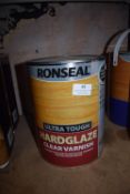 1x 5L of Ronseal Ultra Tough Hard Glaze Clear Varnish