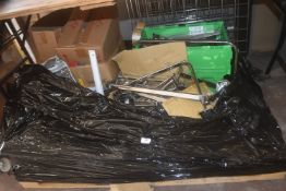 *Contents of Pallet to Include Assorted Rails, and Clear Tape