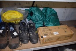 Mixed Lot Including Boots, Monitor Bracket, Harness, etc.