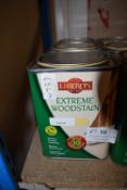 3x 1L of Liberon Extreme Wood Stain Poplar