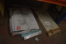 *Toilet Seat, Flatpack Storage Unit, and Laminate Tiles