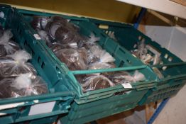 5x Boxes Containing Plastic Hinges, Nails, etc.