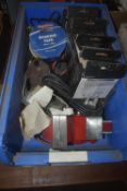 *Box Containing Power Breakers, Vice, Hot Glue Gun, etc.