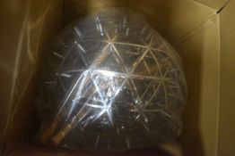 *Silver Globe Table Lamp