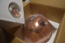 *Copper Effect Pendant Lamp